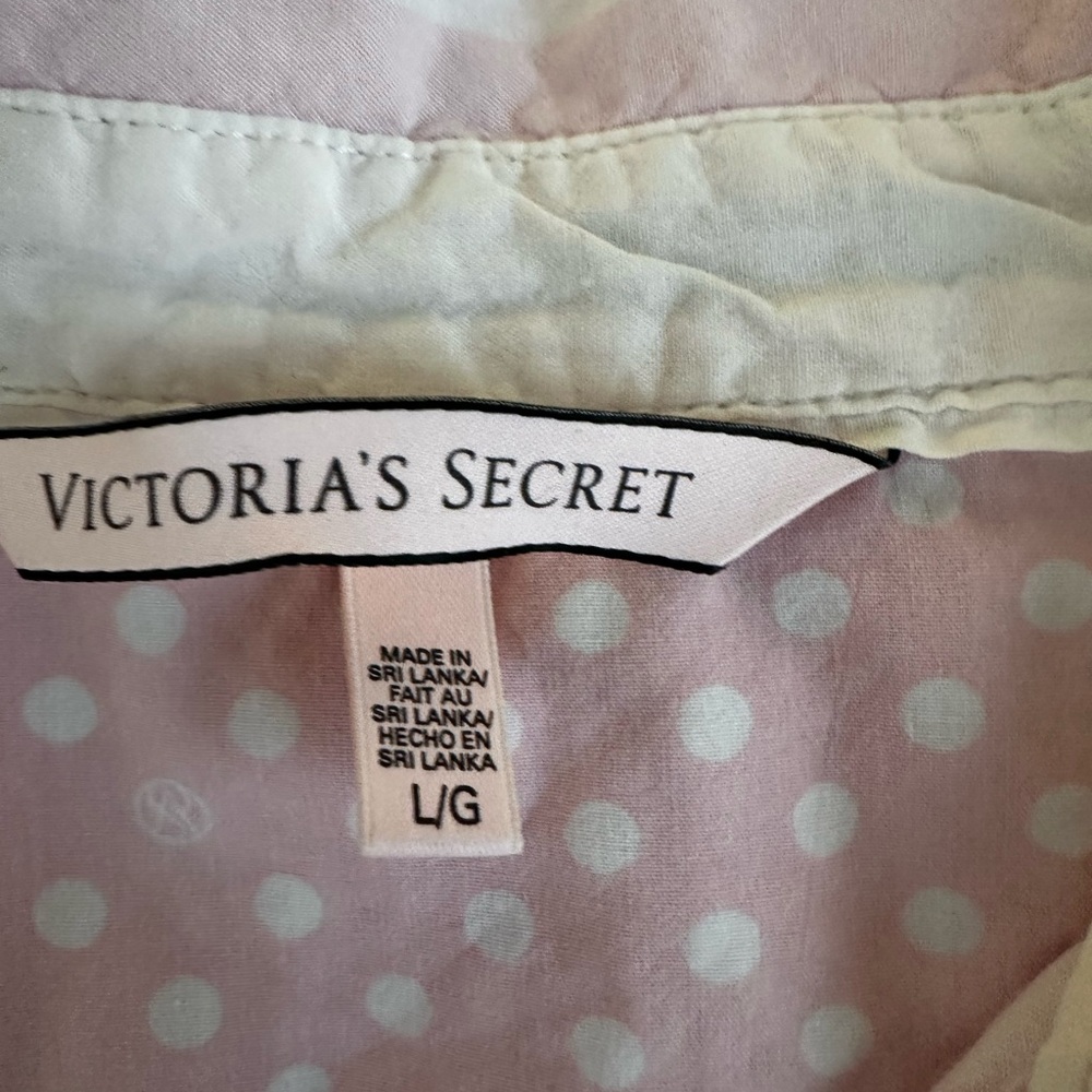 Victoria's Secret Light Pink Striped Pajama Set - Picture 2 of 4
